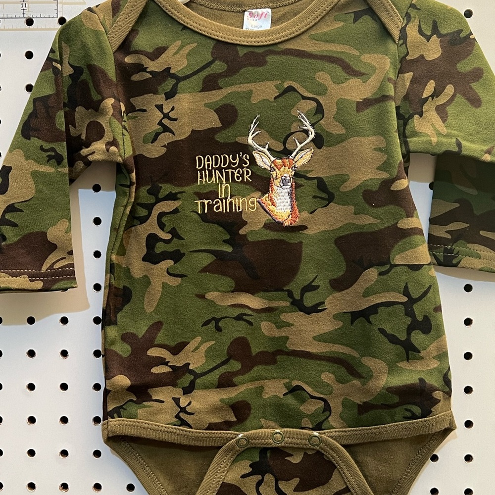 ***SALE***  NEW Embroidered Camo Onesie